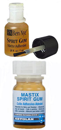 Spirit gum makeup adhesive